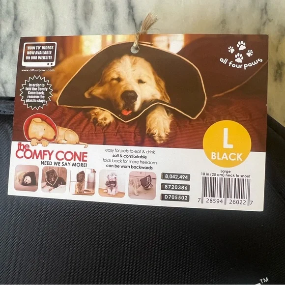 NWT, The Comfy Cone, Pet Soft Cone Collar - Picture 2 of 9